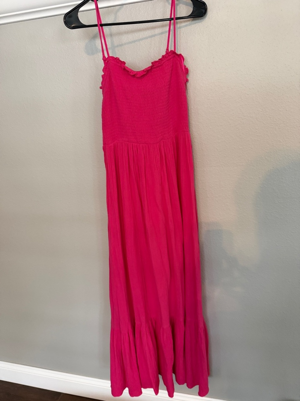 Vici Hot Pink Spaghetti-Strap Maxi Dress